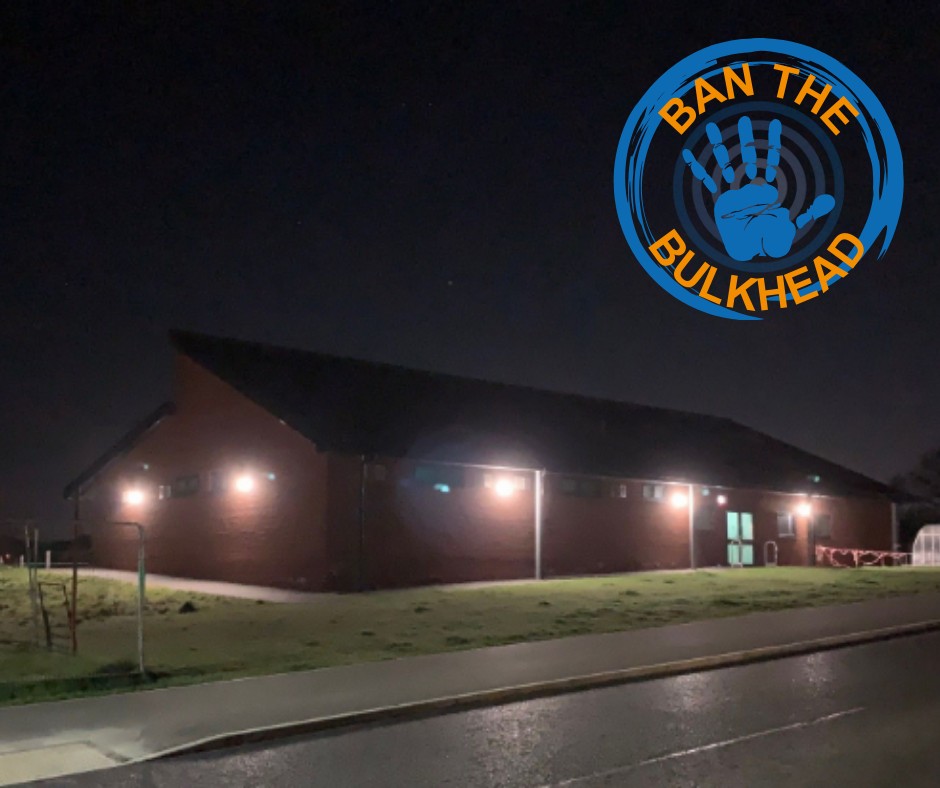 light spill from bulkhead lighting